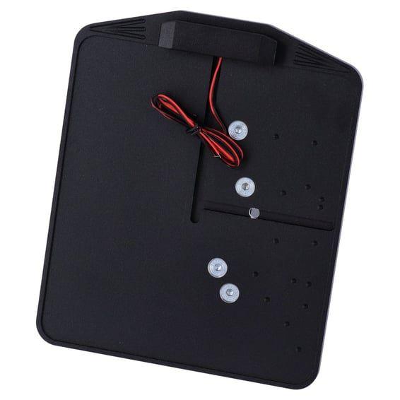 side mount license plate bracket. Black powder coated