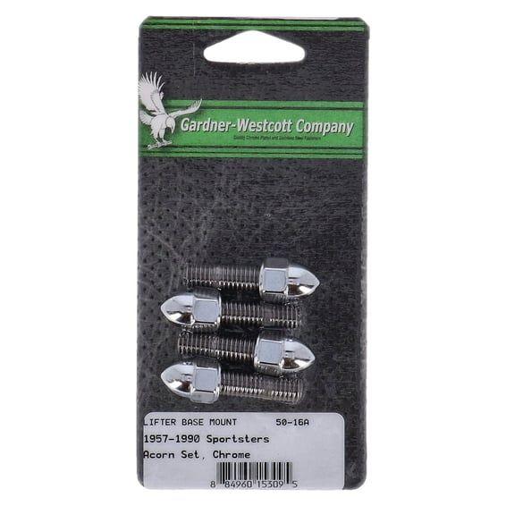 GW, tappet block mount kit. Acorn, chrome