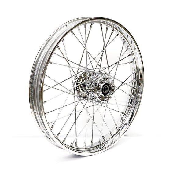 2.15 x 21 front wheel 40 spokes chrome