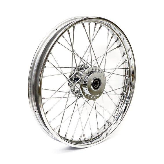 2.15 x 21 front wheel 40 spokes chrome
