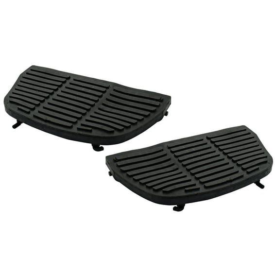 Passenger floorboard pad set. Black
