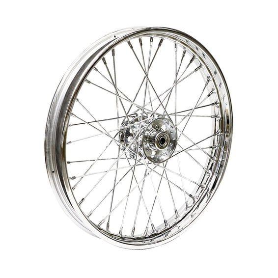 2.15 x 21 front wheel 40 spokes chrome