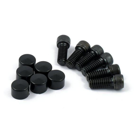 Smoothtopps, push-on bolt & cover kit. Black