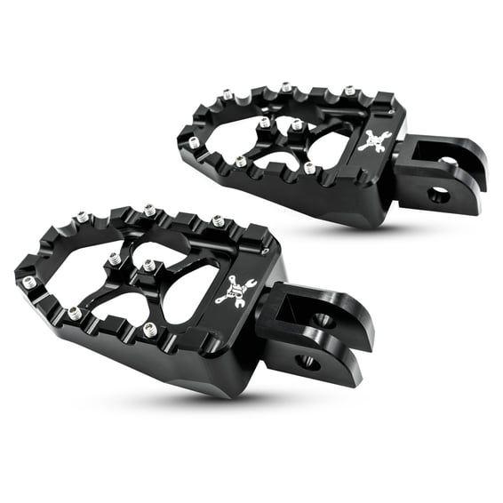 MX Evolution foot pegs. Black