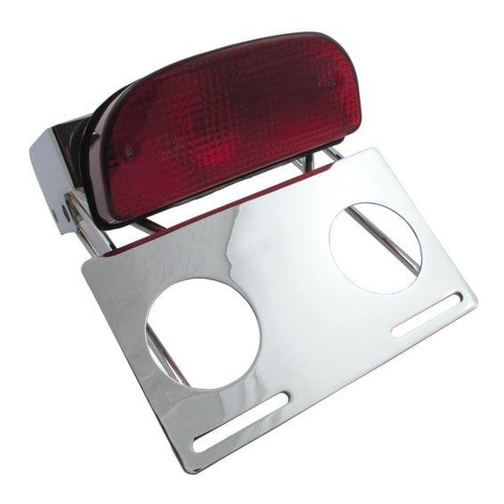 Custom Fat Bob taillight kit. Chrome