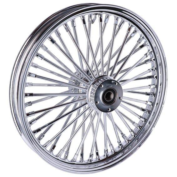 radial 48 fat spoke front wheel 2.15 x 19 DF chrome