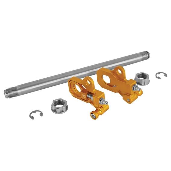 Axle adjuster kit. Gold anodized