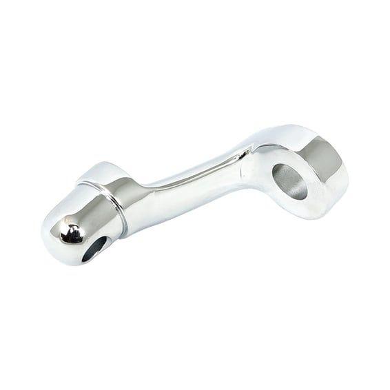 XL Sportster rider foot peg bracket, right. Chrome