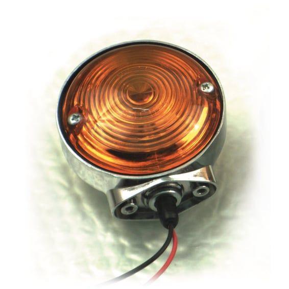FL 63-85 style turn signal assembly. Amber lens