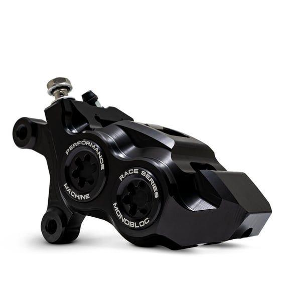 PM, Race Series 4-P Monobloc caliper. Left front. Black