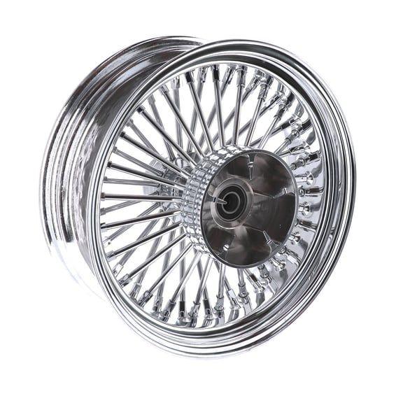 radial 48 fat spoke rear wheel 5.50 x 16 chrome