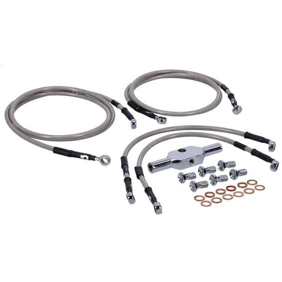 by Goodridge brake line front, stainless clear coated