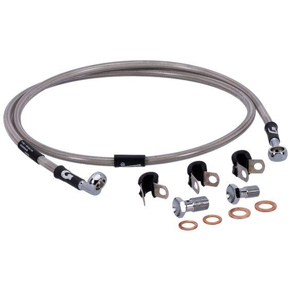 by Goodridge brake line front, stainless clear coated