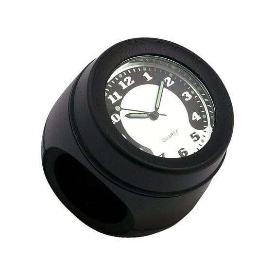 Handlebar mounted clock. Black