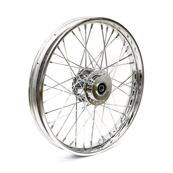 2.15 x 21 front wheel 40 spokes chrome