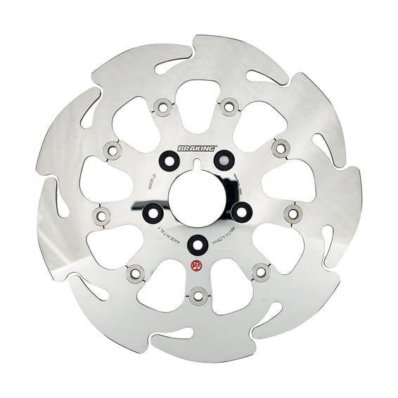 Wave brake rotor. Front left
