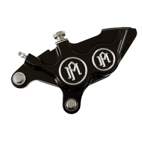 PM, 4-p 137x4b caliper. Bolt-on, 11.5" left front. Black CC