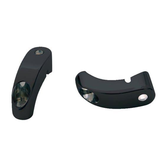 triple tree turn signal mounts. Black
