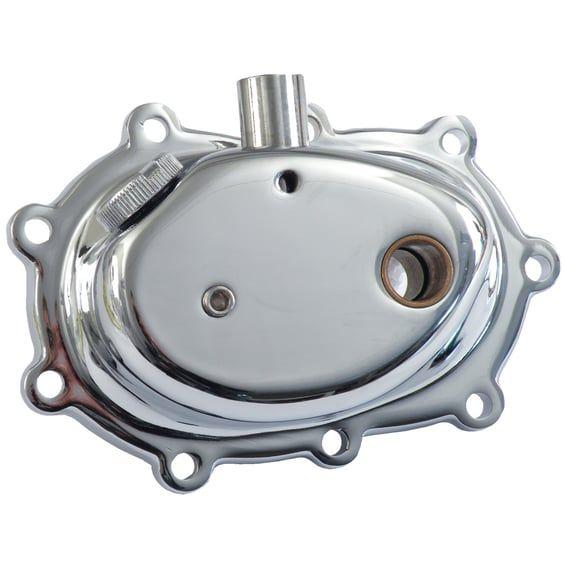 Transmission end cover. kickstart. Chrome
