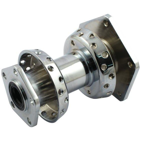Dual flange hub, rear