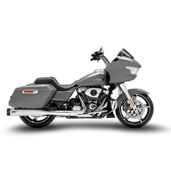 Slip-On mufflers set. Chrome stainless