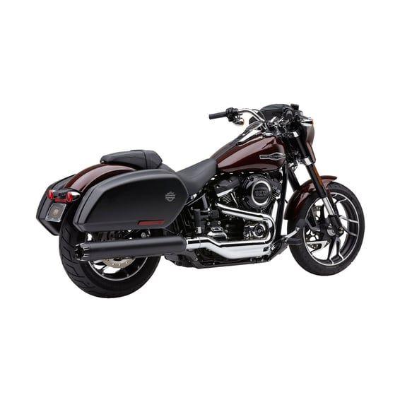 Dual Cut 4" slip-on muffler. Black