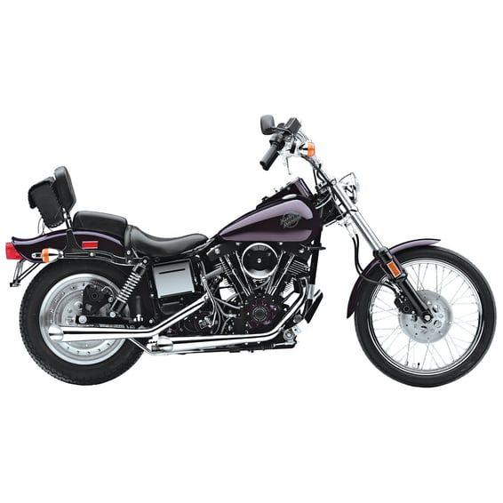 Megaphone exhaust (38"). Chrome