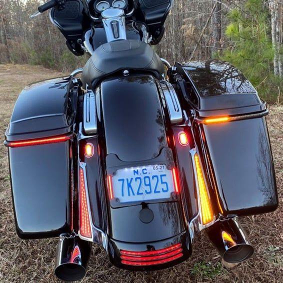 Fascia LED rear panels for Touring. Chrome