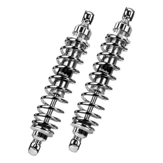 WMB dual shock absorber set. Chrome. 290mm