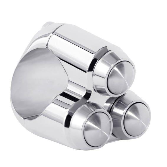 micro switch with 3 buttons. Chrome