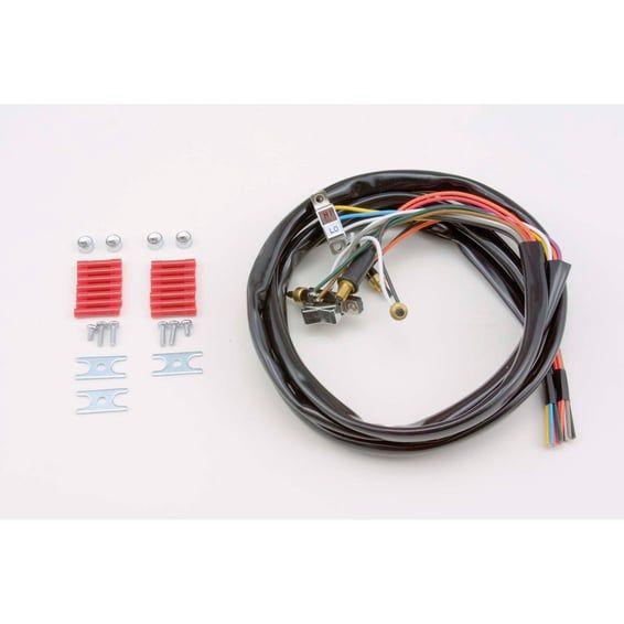 Handlebar wire & switch kit. Chrome switches