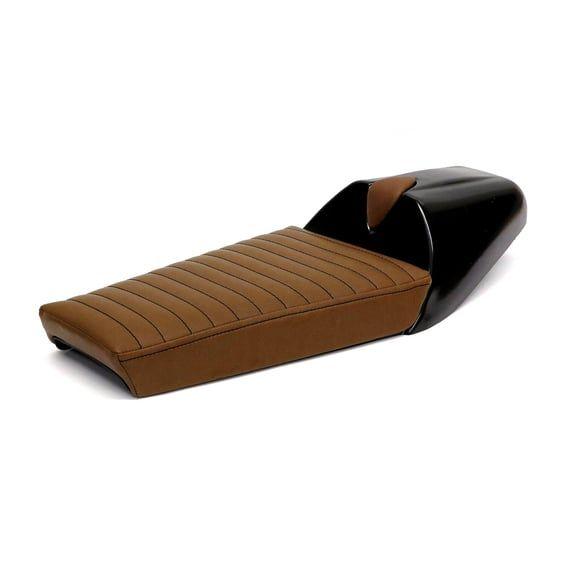 Late Classic café racer seat. Dark Brown