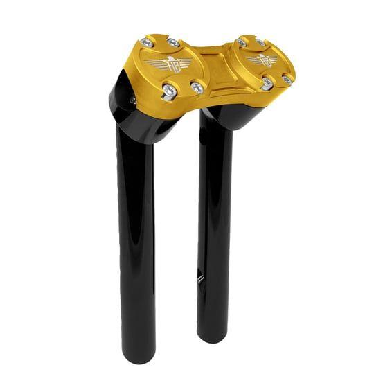 Clubstyle pullback risers 6". Black/Gold