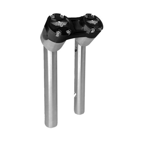 Clubstyle pullback risers 6". Silver/Black