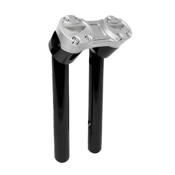 Clubstyle pullback risers 6". Black/Silver