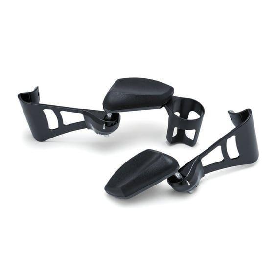 Passenger armrest set. Gloss black