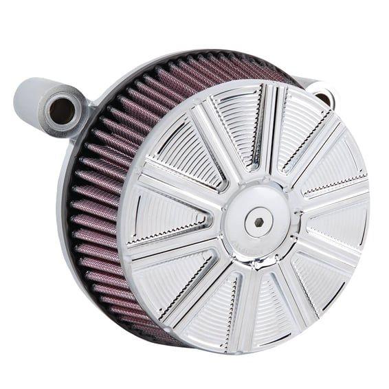 Stage 1 Big Sucker air cleaner. 10-Gauge chrome