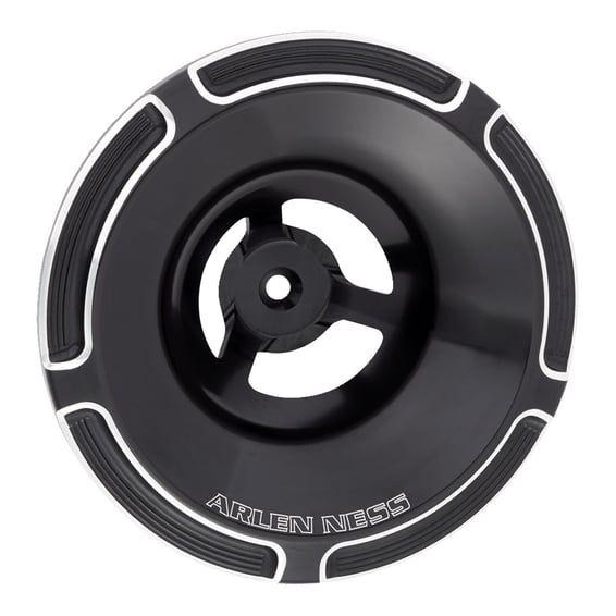 Beveled Velocity 65°/90° air cleaner cover. Blk