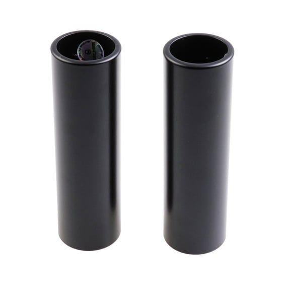 upper fork tube covers. Long. Black