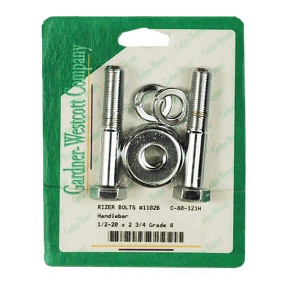 Riser bolt kit 1/2-20 x 2-3/4 inch hex