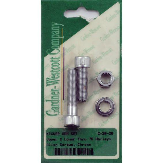 GW, kick pedal & arm mount kit. Chrome Allen heads