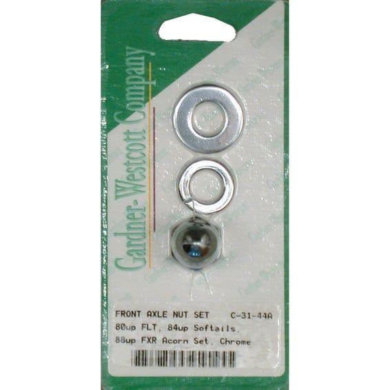 Front axle acorn nut kit, front wheel