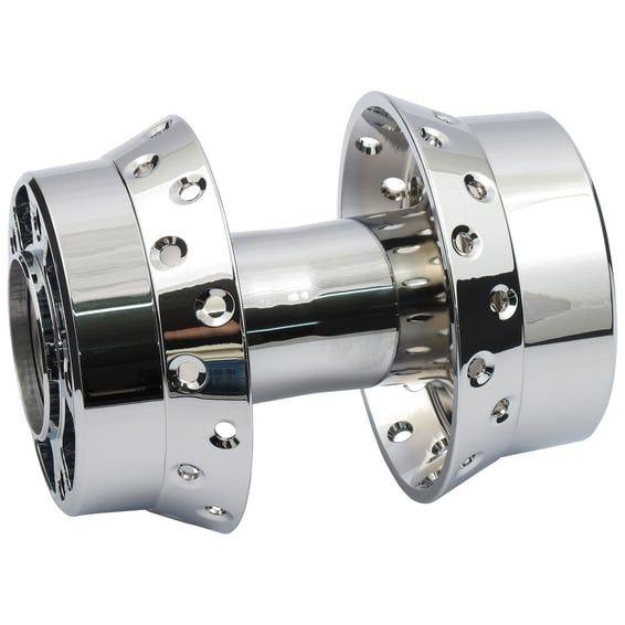 Rear wheel hub, chrome