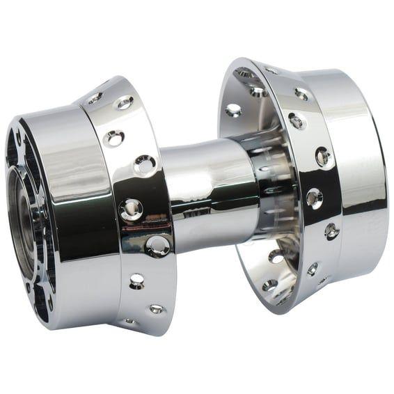 Front wheel hub. Chrome