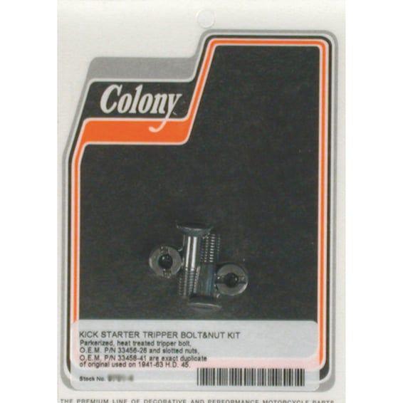 kickstart tripper bolt & nut kit. Black