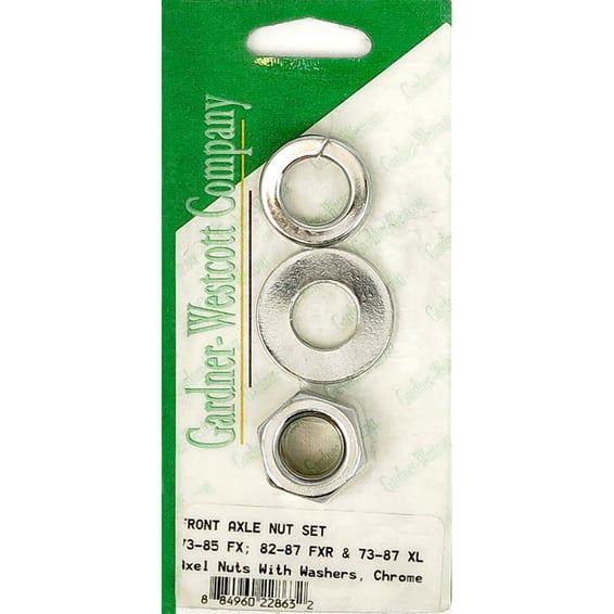 Front axle nut set