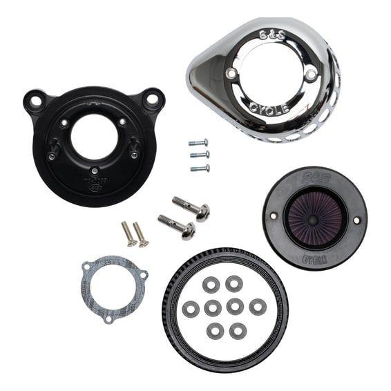'Air Stinger Stealth' air cleaner kit. Teardrop, chrome