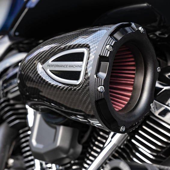 PM, C4 Series air cleaner. Black carbon fiber