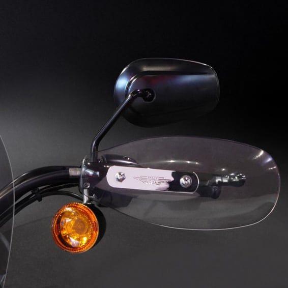 Sportster hand deflectors. Light tinted