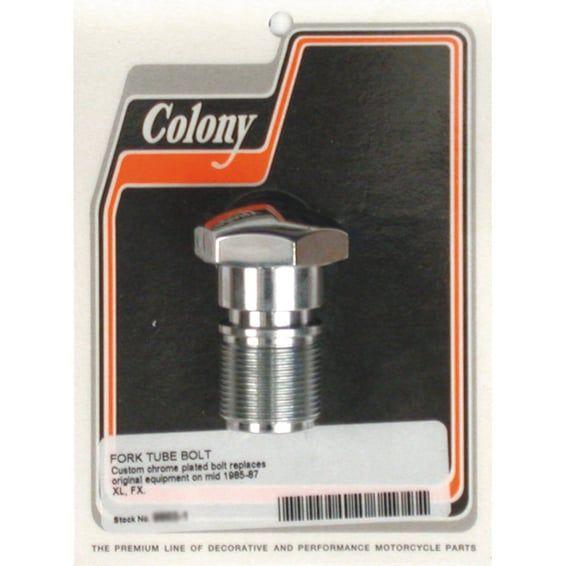 35mm fork tube plug. Chrome
